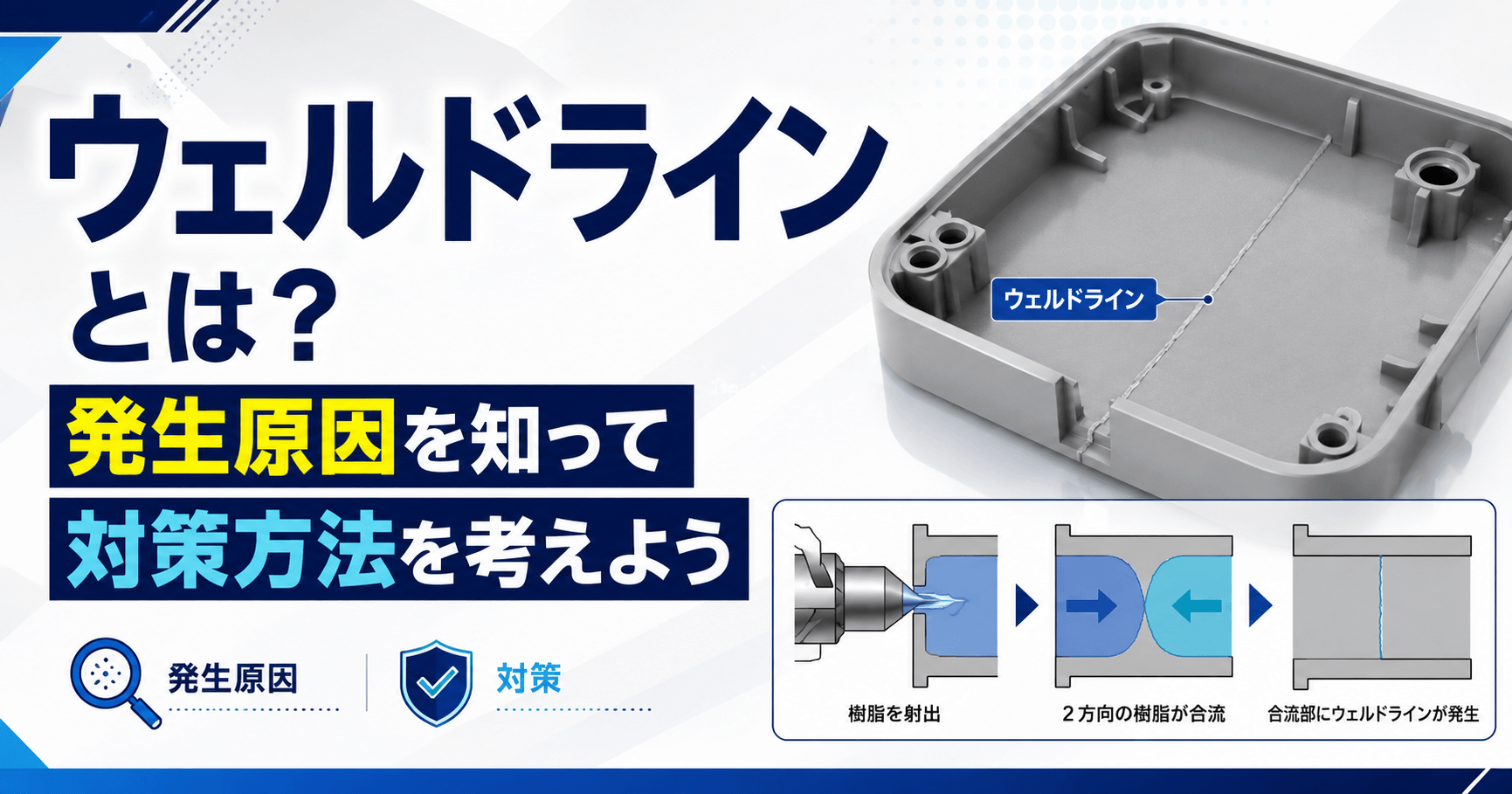 ウェルドラインとは?発生原因を知って対策方法を考えよう
